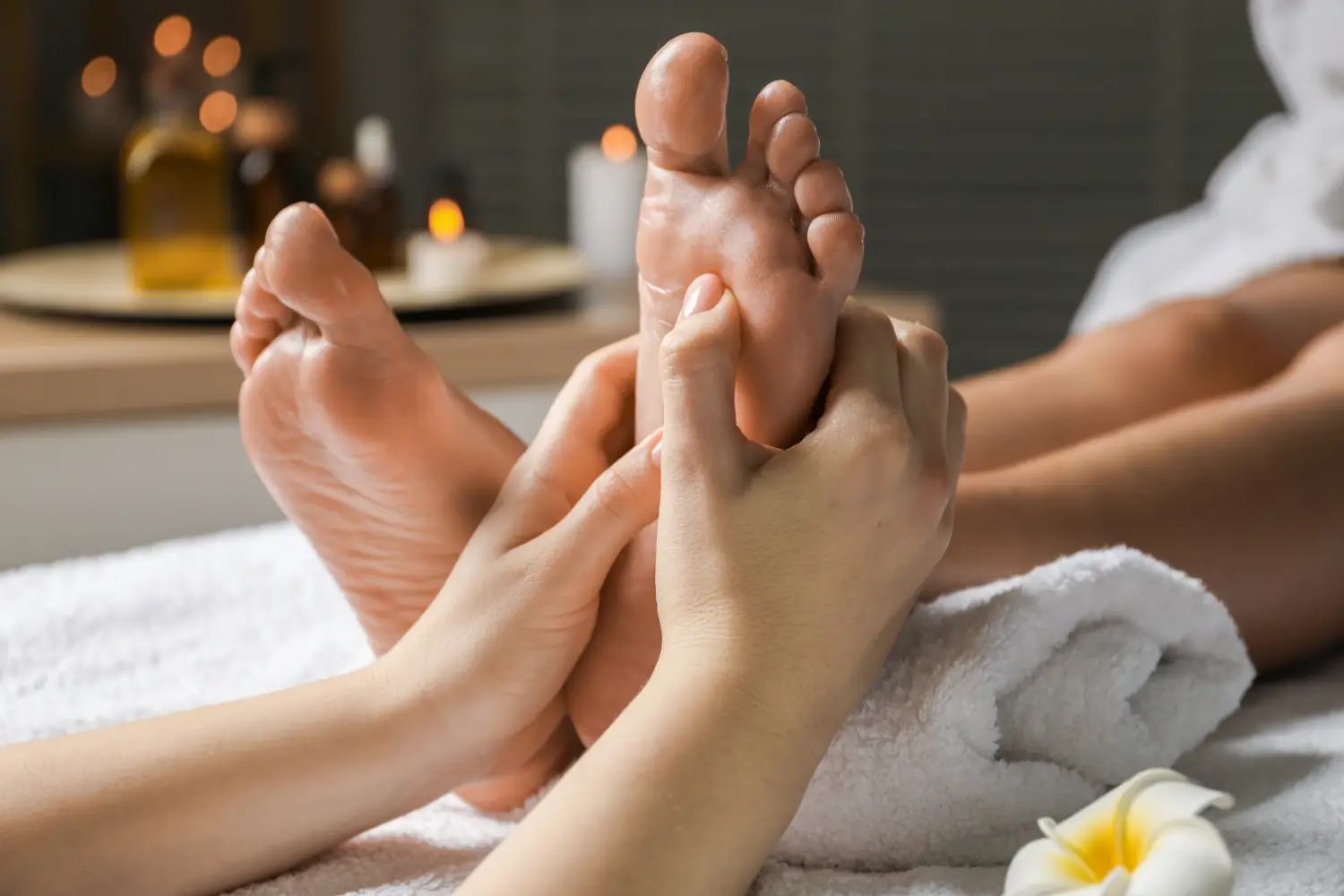 Reflexology Foot reflexology treatment for relaxation and wellbeing
